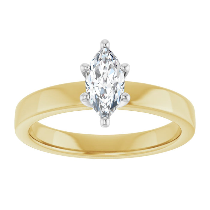 14K Yellow/White | Marquise