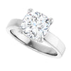 14K White | Cushion