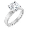 14K White | Cushion