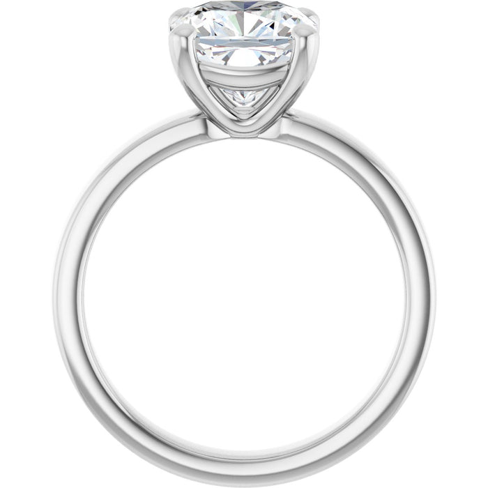 14K White | Cushion