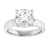 14K White | Cushion