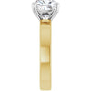 14K Yellow/White | Cushion