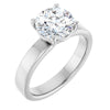 14K White | Round