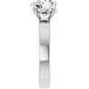 14K White | Round