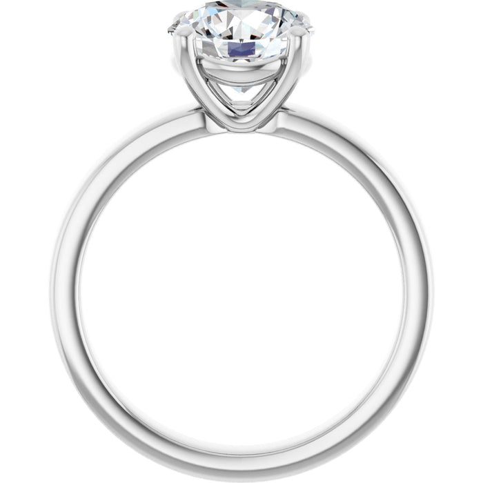 14K White | Round