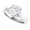 14K White | Round