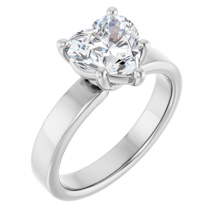 14K White | Heart | 18K White | Heart | 10K White | Heart | Platinum | Heart