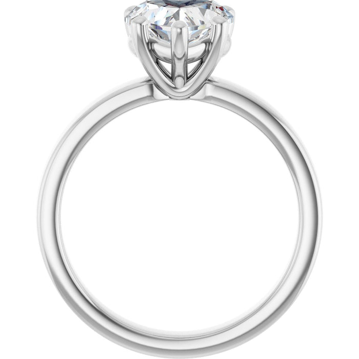 14K White | Heart
