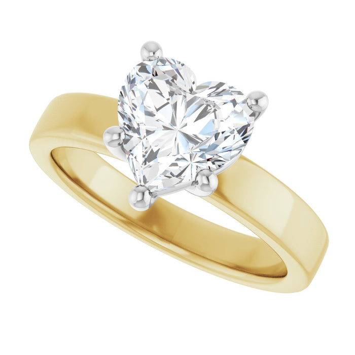 14K Yellow/White | Heart