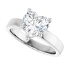 14K White | Heart
