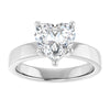 14K White | Heart