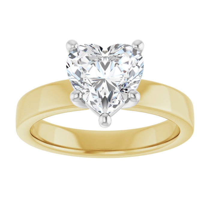 14K Yellow/White | Heart