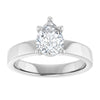 14K White | Pear