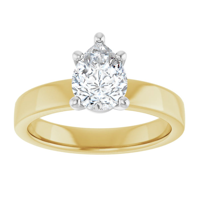 14K Yellow/White | Pear