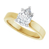 14K Yellow/White | Pear
