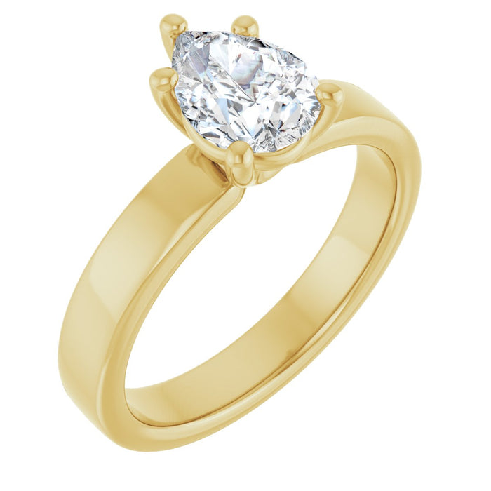 14K Yellow | Pear
