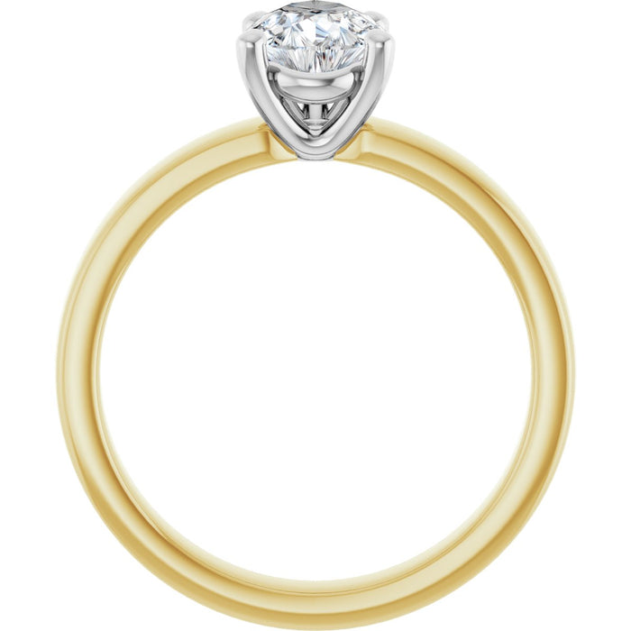 14K Yellow/White | Pear