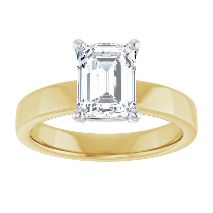 14K Yellow/White | Emerald