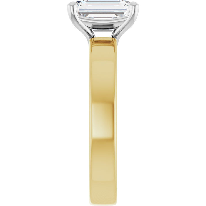 14K Yellow/White | Emerald
