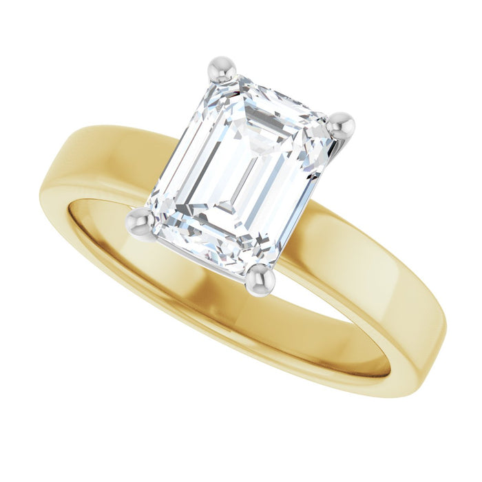 14K Yellow/White | Emerald