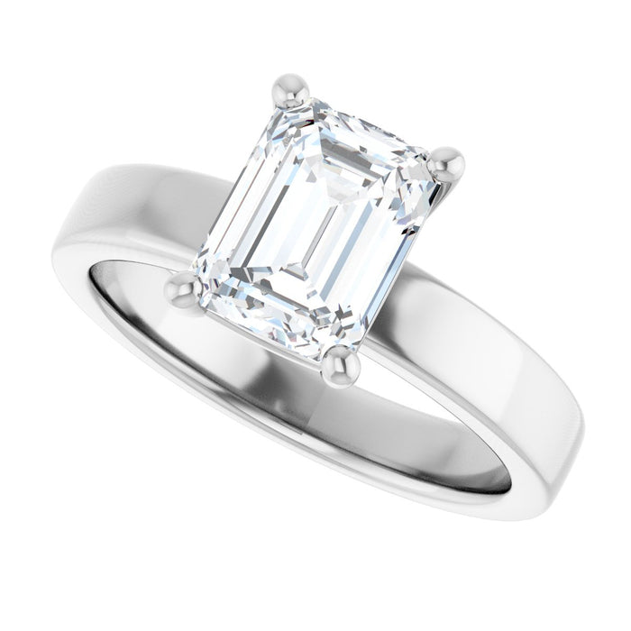 14K White | Emerald