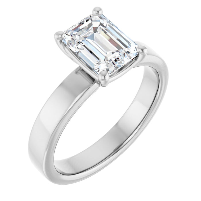 14K White | Emerald