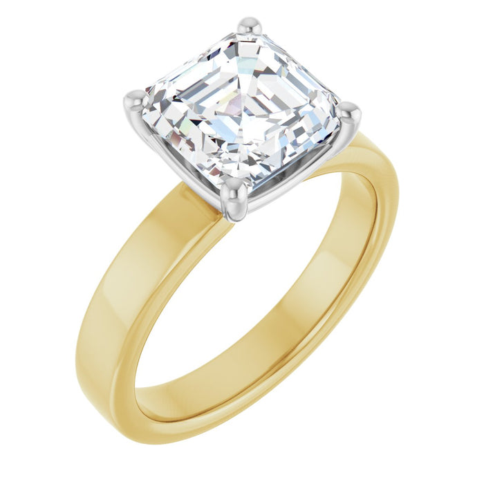 14K Yellow/White | Asscher | 18K Yellow/White | Asscher | 10K Yellow/White | Asscher