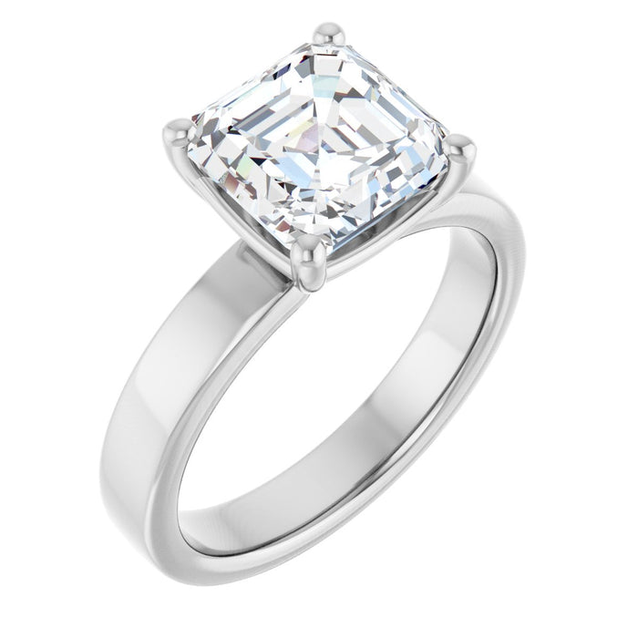 14K White | Asscher