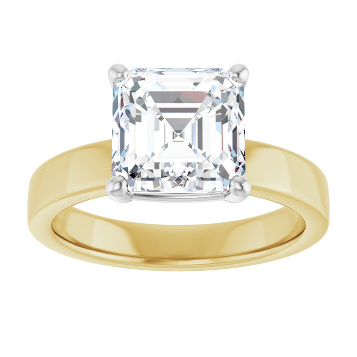 14K Yellow/White | Asscher