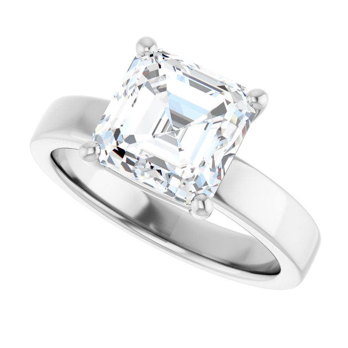 14K White | Asscher
