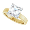 14K Yellow/White | Asscher