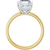 14K Yellow/White | Asscher