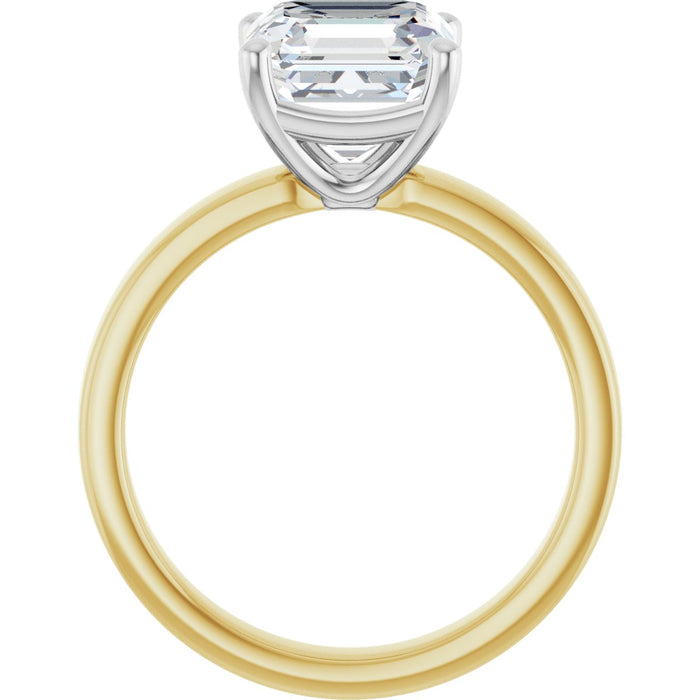14K Yellow/White | Asscher