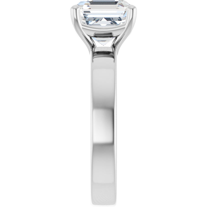 14K White | Asscher