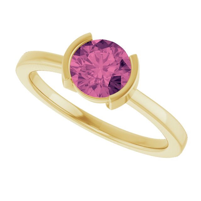 Natural Pink Tourmaline | Round | 6mm