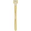 126532 / Ring / Set / 14K Yellow / Natural Diamond / Round / 2 Mm / Natural Diamond / Polished / 1/8 Ctw Natural Diamond Stackable Ring