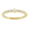 126532 / Ring / Set / 14K Yellow / Natural Diamond / Round / 2 Mm / Natural Diamond / Polished / 1/8 Ctw Natural Diamond Stackable Ring