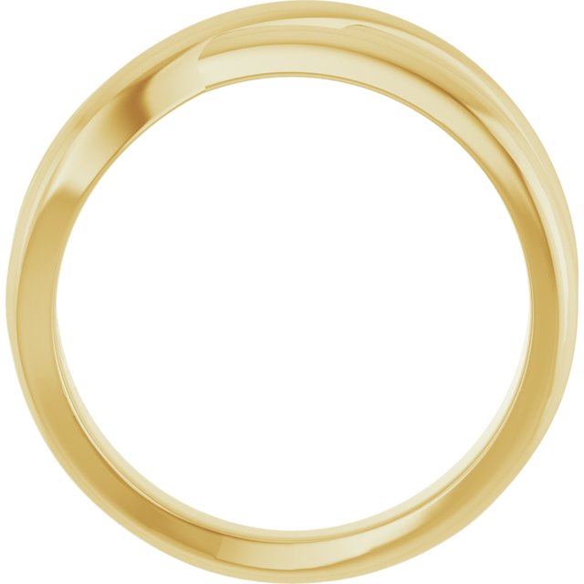 Three-Strand Criss-Cross Rolling Band Ring — 14K Yellow Gold