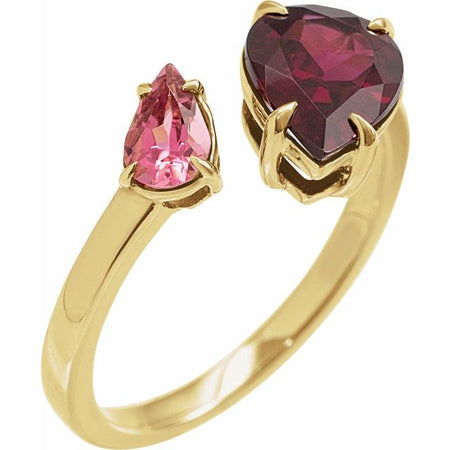 Natural Rhodolite Garnet | Pear | 10 x 7mm