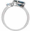Natural London Blue Topaz | Pear | 10 x 7mm
