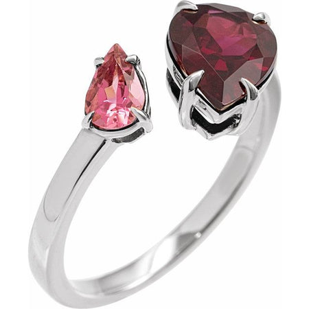 Natural Rhodolite Garnet | Pear | 10 x 7mm