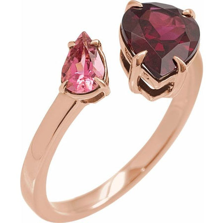 Natural Rhodolite Garnet | Pear | 10 x 7mm