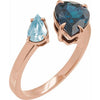 Natural London Blue Topaz | Pear | 10 x 7mm