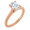 14K Rose | Oval