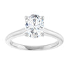 14K White | Oval