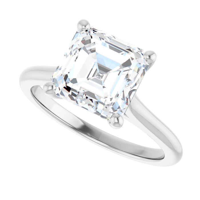 14K White | Asscher
