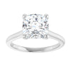14K White | Cushion