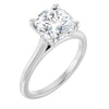 14K White | Cushion