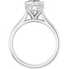 14K White | Cushion