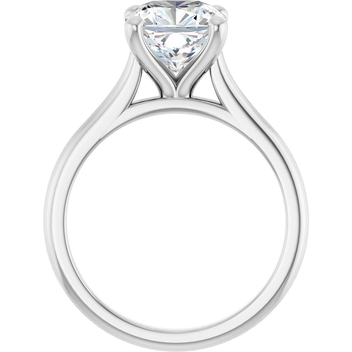 14K White | Cushion